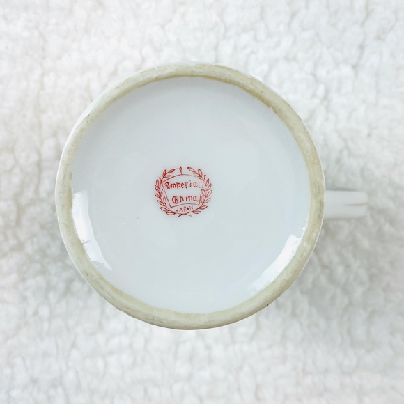 (VTG) TOM & JERRY • Set of 4 White and Gold Tea Cups - Picture 7 of 12